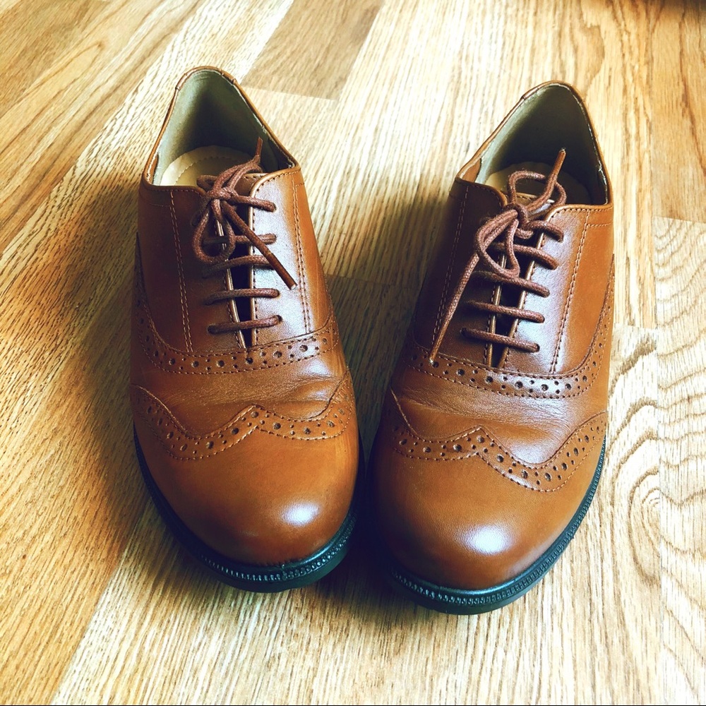 Cognac oxfords